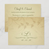 RSVP - Cartes d'invitation de mariage d'automne - (Devant / Derrière)