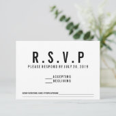 RSVP Cassette Song Request Kaartje (Staand voorkant)