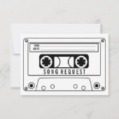 RSVP Cassette Song Request Kaartje (Achterkant)