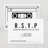RSVP Cassette Song Request Kaartje (Voorkant / Achterkant)