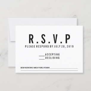 RSVP Cassette Song Request Kaartje