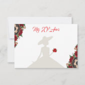 RSVP Charra Invitations, Red Roses charra (Dos)