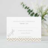 RSVP | Chevron Kaartje (Staand voorkant)