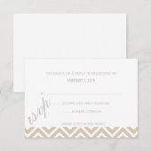 RSVP | Chevron Kaartje (Voorkant / Achterkant)