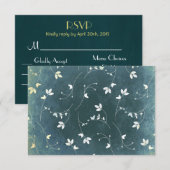 RSVP Chic Motif Vintage avec oiseaux et Feuilles (Devant / Derrière)