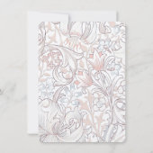 RSVP Classic Gouden Lelie Pastel Bruiloft Antwoord Kaart (Achterkant)