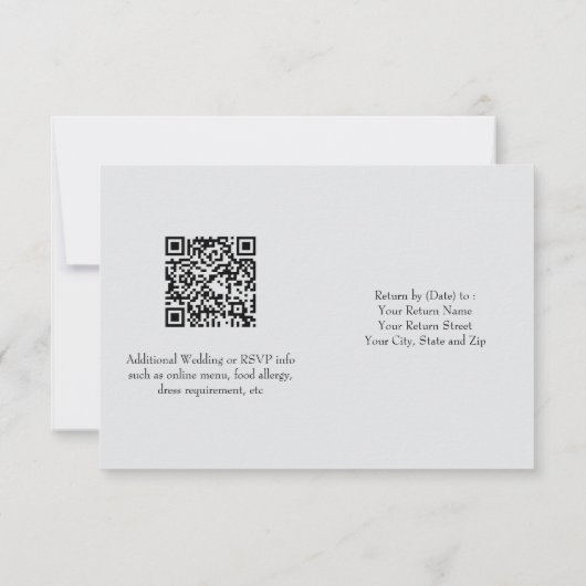 RSVP Classic Modern Ivory and Blush Floral (Achterkant)