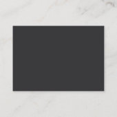 RSVP-code voor zwart-wit en modern script Informatiekaartje (Achterkant)
