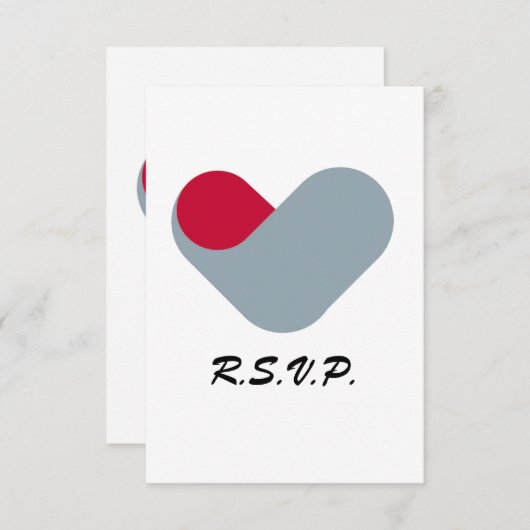 RSVP coeur (Devant / Derrière)