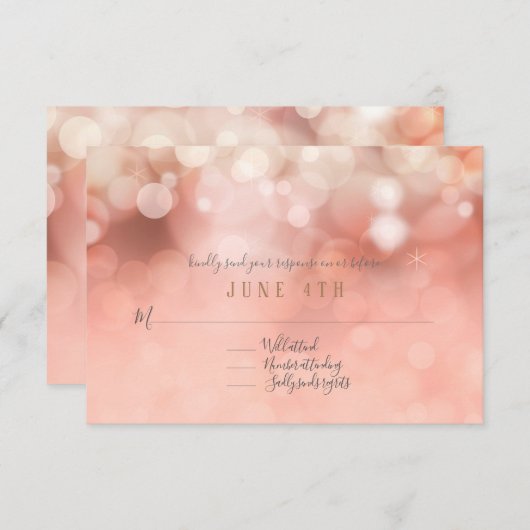 RSVP Coloré Pastel Bokeh Luminaires à scintillemen (Devant / Derrière)