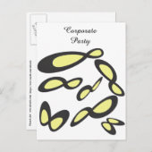 RSVP Corporate Party - Infinity-symbool Uitnodiging Briefkaart (Voorkant / Achterkant)