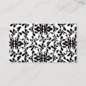 RSVP Damask Custom Wedding Response Kaart (Achterkant)