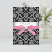 RSVP Damask Noir Rose (Debout devant)