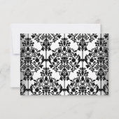RSVP Damask Verjaardagsfeest Goud Zwart Wit Bloeme (Achterkant)