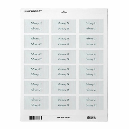 RSVP Datum Stickers 2 (Full Sheet)