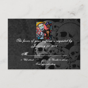 RSVP Day of Dead Wedding Cards