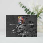 RSVP Day of Dead Wedding Cards (Debout devant)