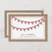 RSVP de En vichy rouge inspirée par Burlap (Devant / Derrière)