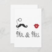 RSVP de heer & Mrs Cards (Voorkant / Achterkant)