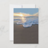 RSVP de mariage à la plage océane (Dos)