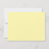 RSVP de mariage à l'aquarelle florale jaune plus g (Dos)