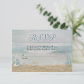 RSVP de mariage aquarelle bord de mer (Debout devant)