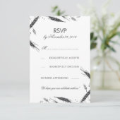 RSVP de mariage automnal de blé (Debout devant)
