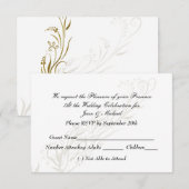 RSVP de mariage blanc populaire (Devant / Derrière)