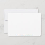 RSVP de mariage Blue Agate (Dos)