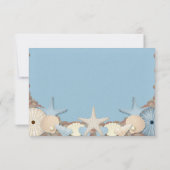 RSVP de mariage Coquilles de plage tropicales magn (Dos)