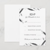 RSVP de mariage d'automne de blé (Devant / Derrière)