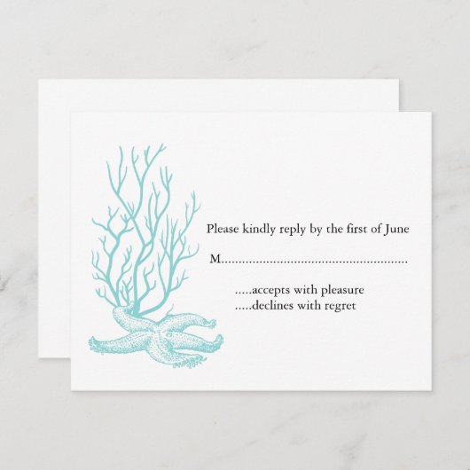 RSVP de mariage de destination (Devant / Derrière)