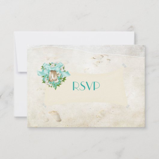 RSVP de mariage de destination plage (Devant)