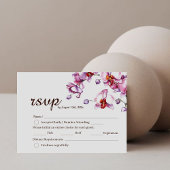 RSVP de mariage | Fleur d'orchidée