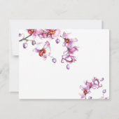 RSVP de mariage | Fleur d'orchidée (Dos)