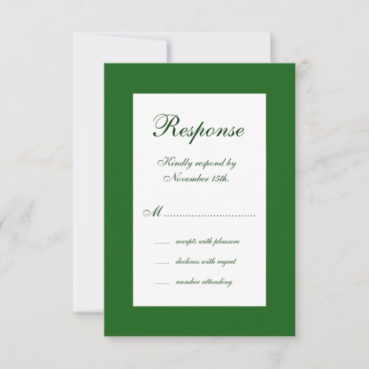 RSVP de mariage hivernal (Devant)