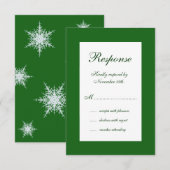 RSVP de mariage hivernal (Devant / Derrière)