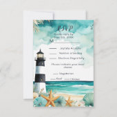 RSVP de mariage phare nautique (Devant)