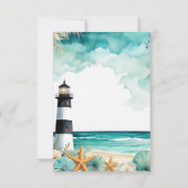 RSVP de mariage phare nautique (Dos)