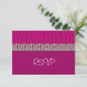 RSVP de mariage rose vif (Debout devant)