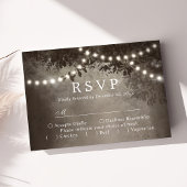 RSVP de mariage RSVP Brown rustique