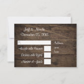 RSVP de mariage rustique floral à la grange de cam (Dos)