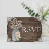 RSVP de mariage rustique floral de grange de campa (Debout devant)