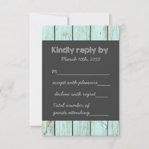 RSVP de mariage sur tableau noir