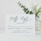 RSVP de mariage traditionnel écriture moderne (Debout devant)