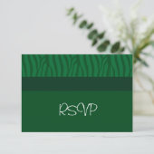 RSVP de mariage vert gazon (Debout devant)