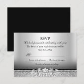 RSVP Diamant Argent & Noir (Devant / Derrière)