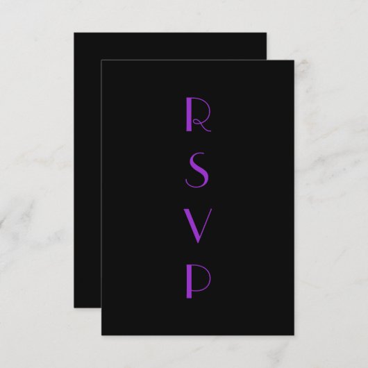 RSVP du filtre en violet (Devant / Derrière)