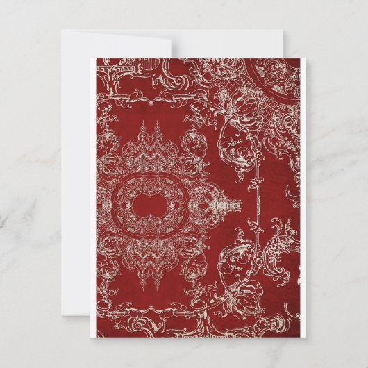 RSVP Elegance Kerstmis Toile Damask (Achterkant)
