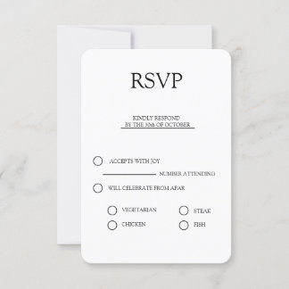 rsvp élégant mariage invitation bundle simple